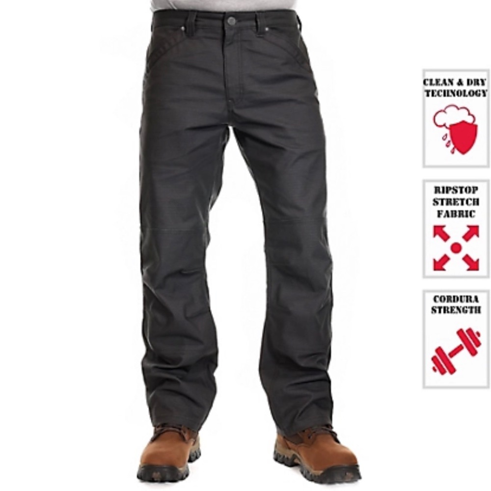 RIDGECUT MENS RELAXED FIT CARGO HEAVY DUDY JEANS ULTRA WORK PANTS 32 30 32X30